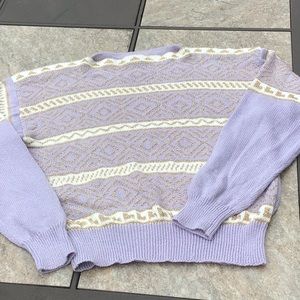 Vintage purple metallic sweater